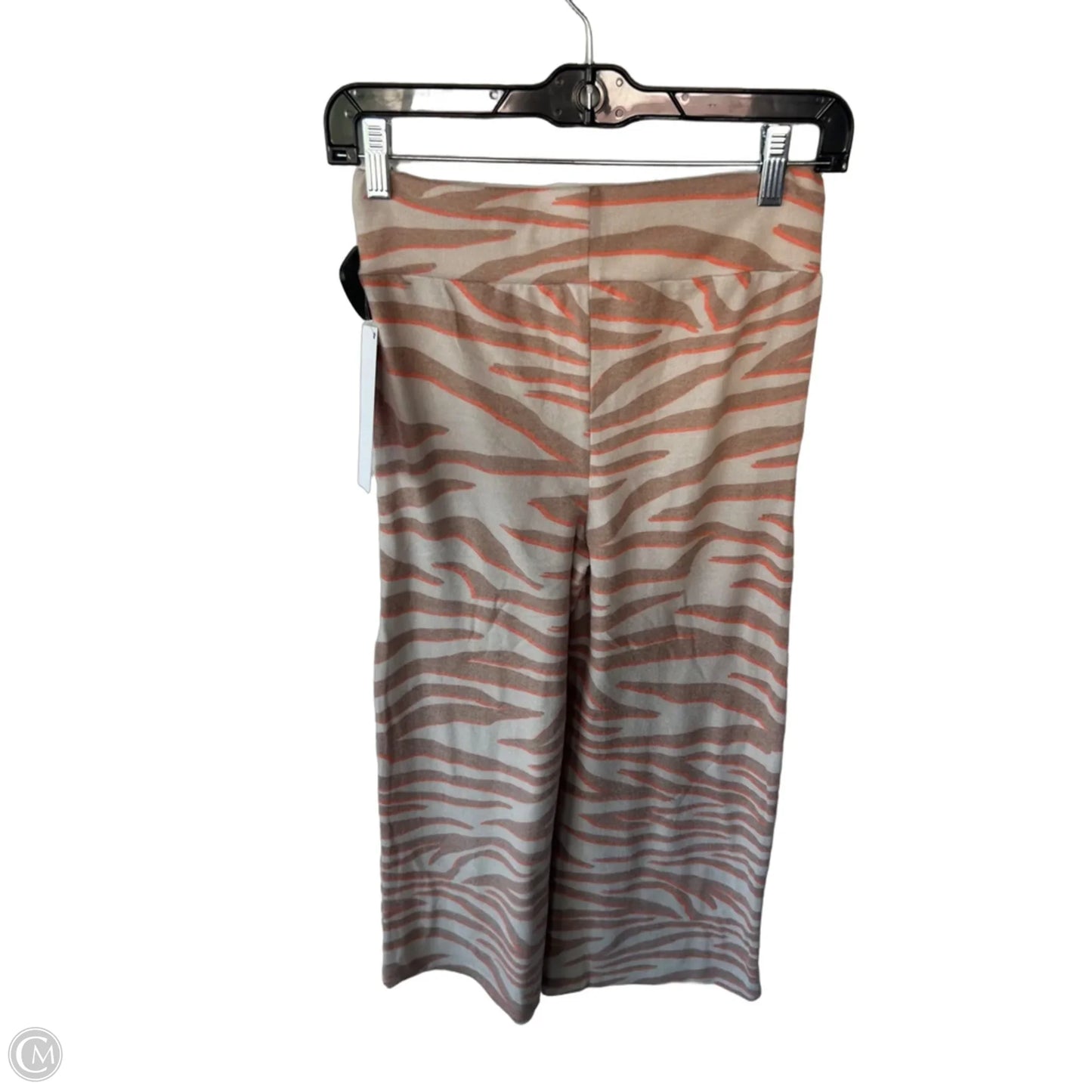 Lounge Set Pants By Beach Riot In Orange & Tan, Size: S