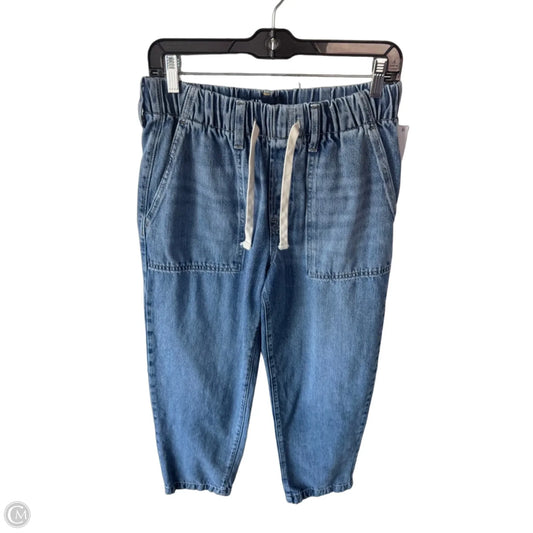Jeans Wide Leg By Gap In Blue Denim, Size: 4