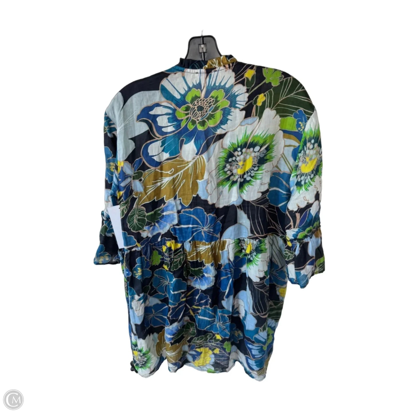 Dress Designer By Johnny Was In Blue & Green, Size: S