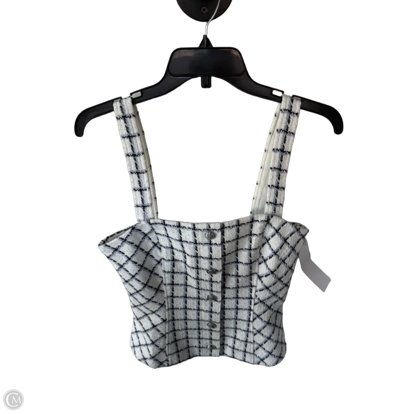 Top Sleeveless By White House Black Market In Blue & White, Size: S