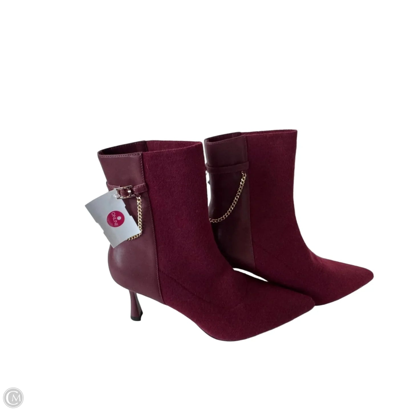 Boots Mid-calf Heels By Cmc In Red, Size: 8.5