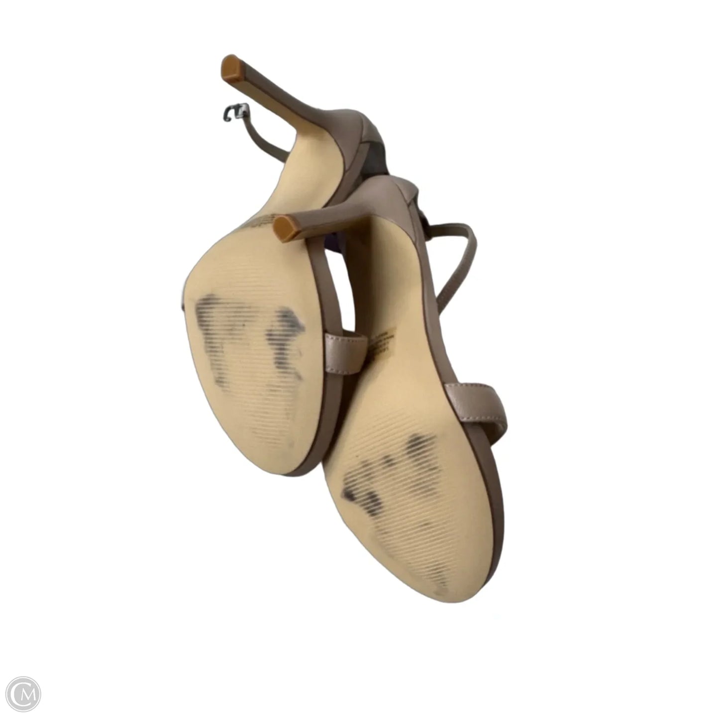 Sandals Heels Stiletto By Clothes Mentor In Tan, Size: 8.5