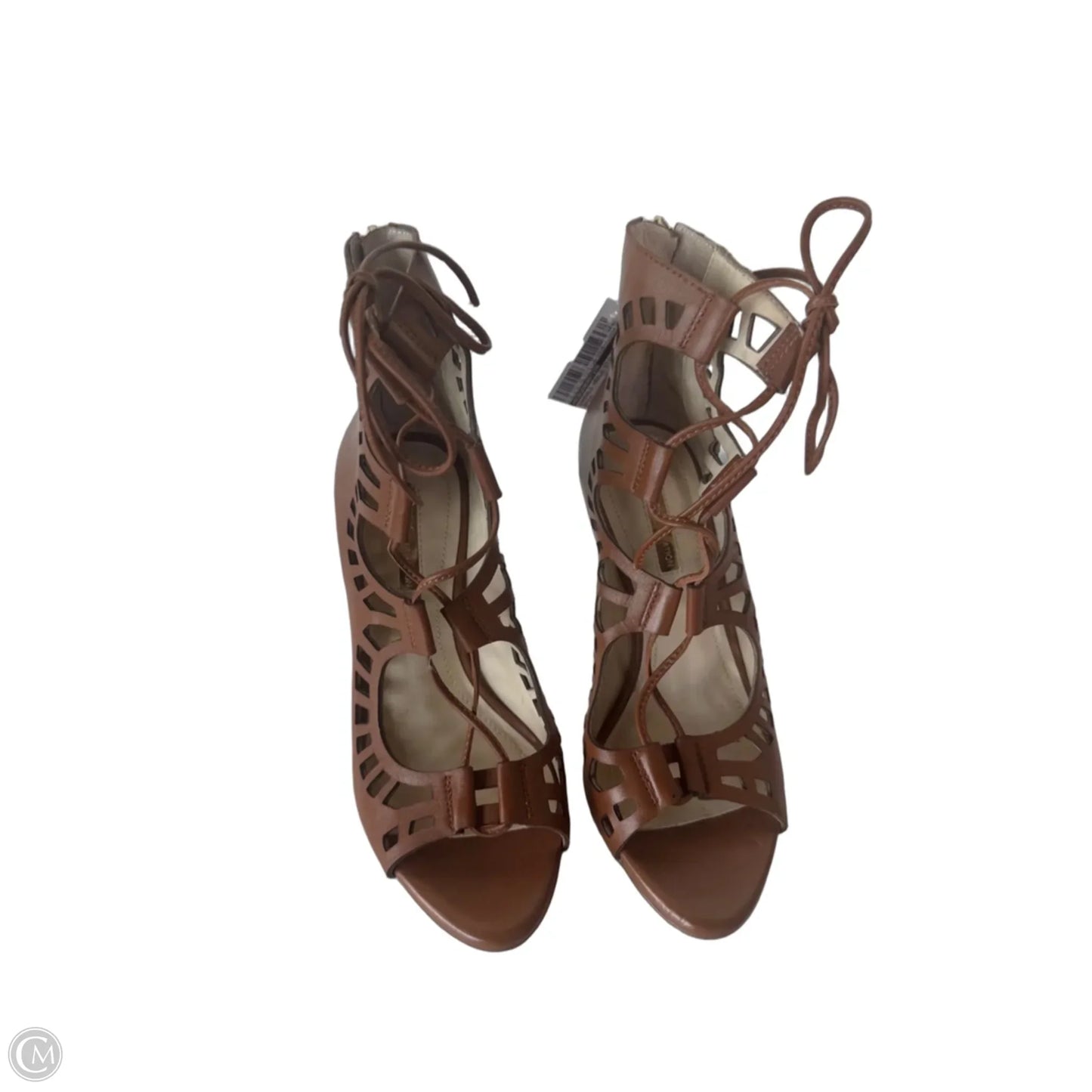 Sandals Heels Stiletto By Bcbgeneration In Brown, Size: 5.5