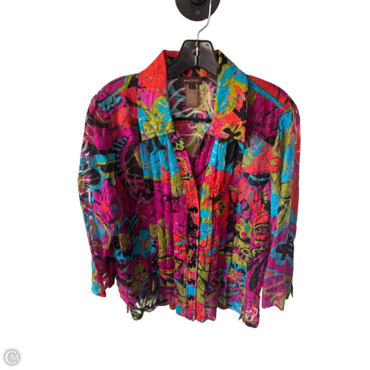 Blazer By Multiples In Multi-colored, Size: L