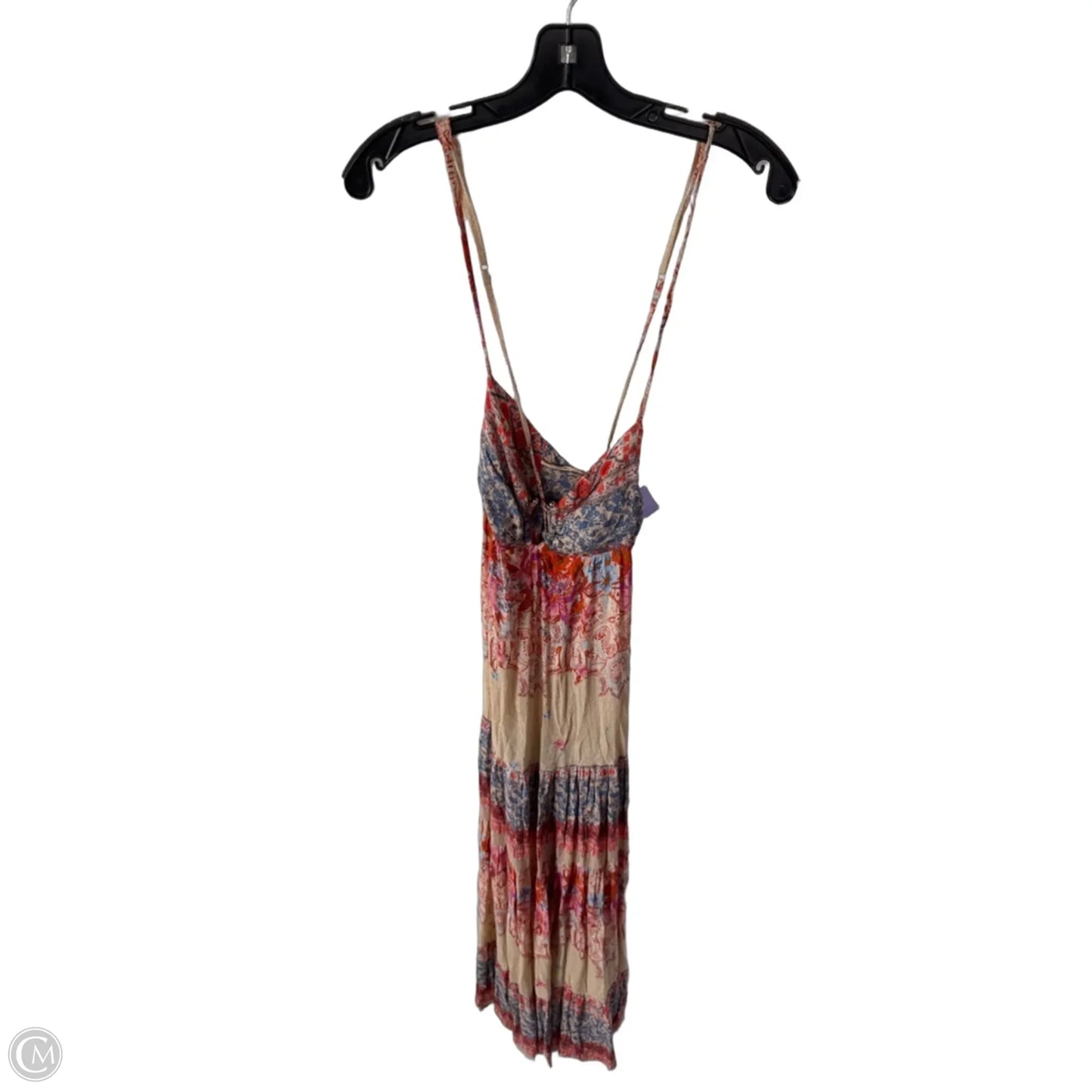 Dress Casual Maxi By Free People In Blue & Orange, Size: M