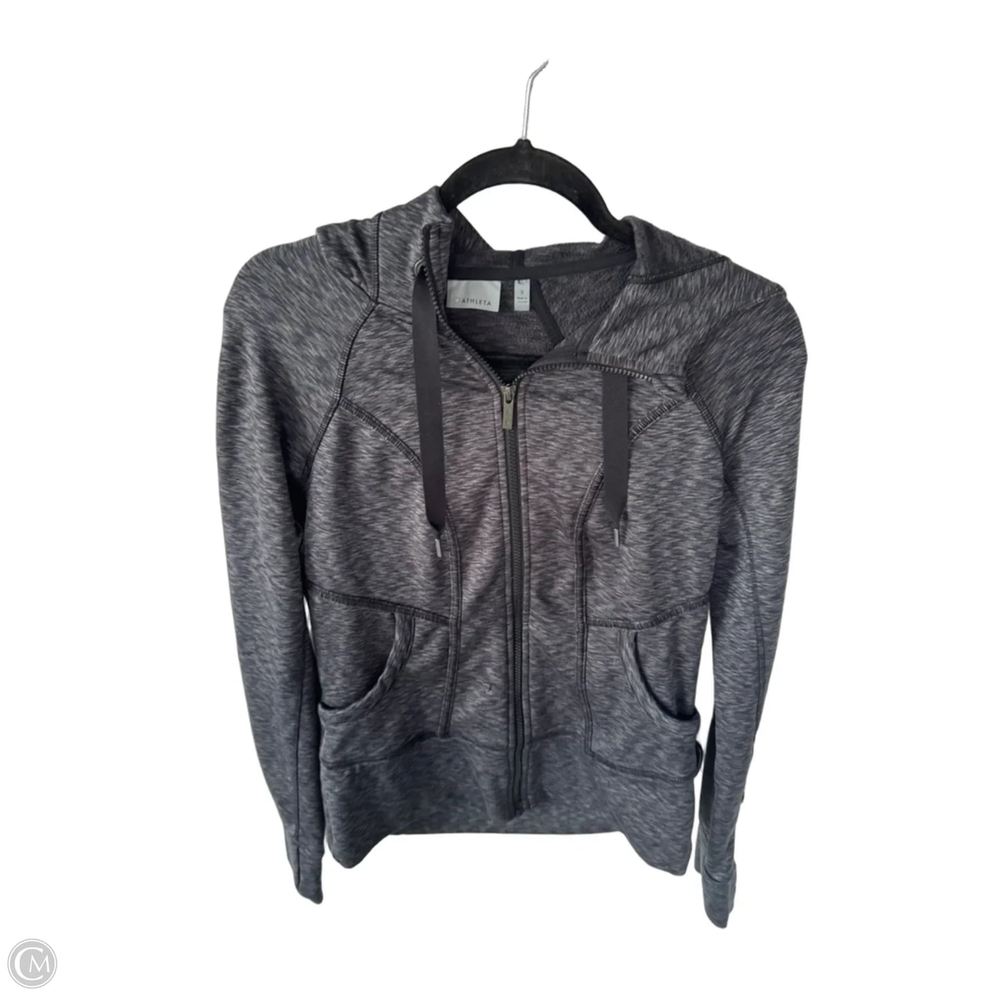 Athletic Sweatshirt Hoodie By Athleta In Grey, Size: S