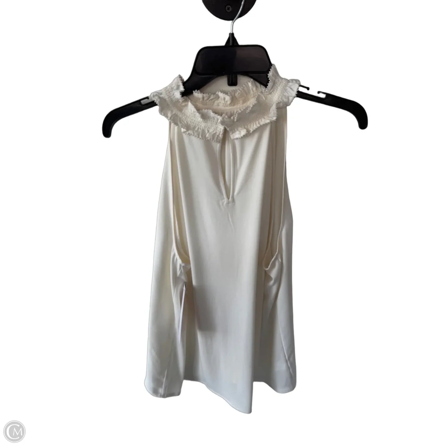 Top Sleeveless By Ann Taylor In Cream, Size: L