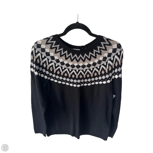 Sweater By J. Jill In Black & Tan, Size: S