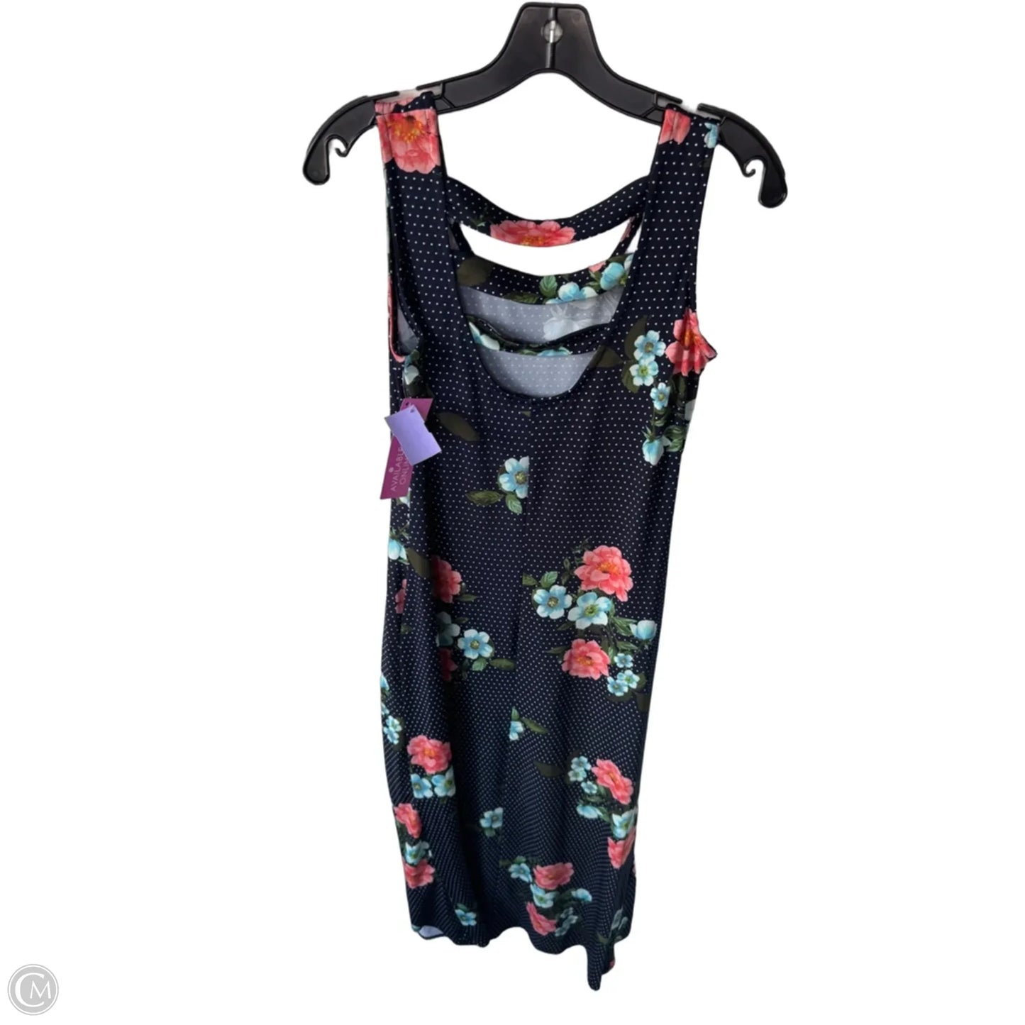 Dress Casual Maxi By Nina Leonard In Blue & Pink, Size: S