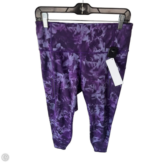 Athletic Leggings By Athleta In Purple, Size: 8