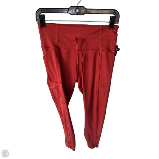 Athletic Leggings By Athleta In Orange, Size: 8