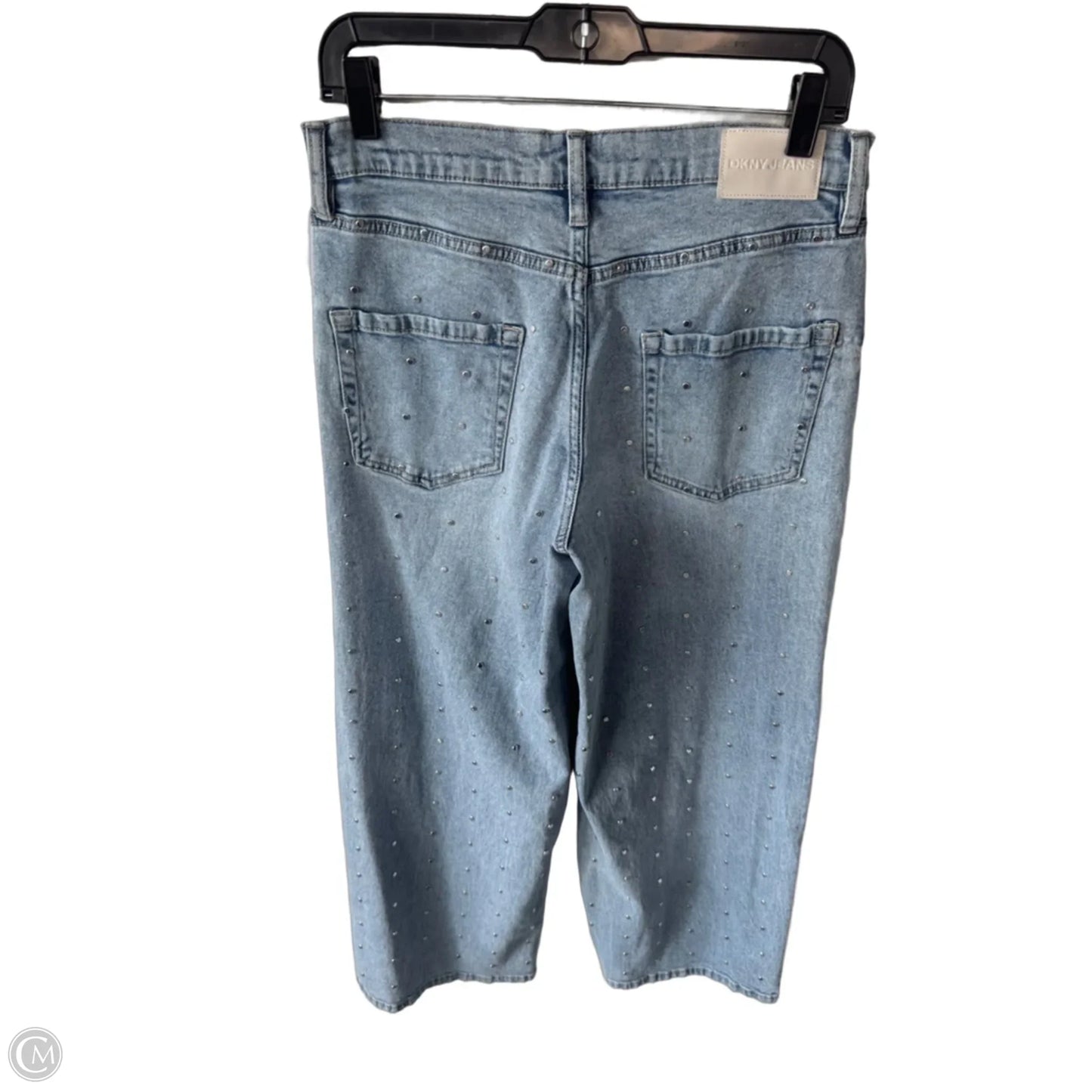 Jeans Wide Leg By Dkny In Blue Denim, Size: 10