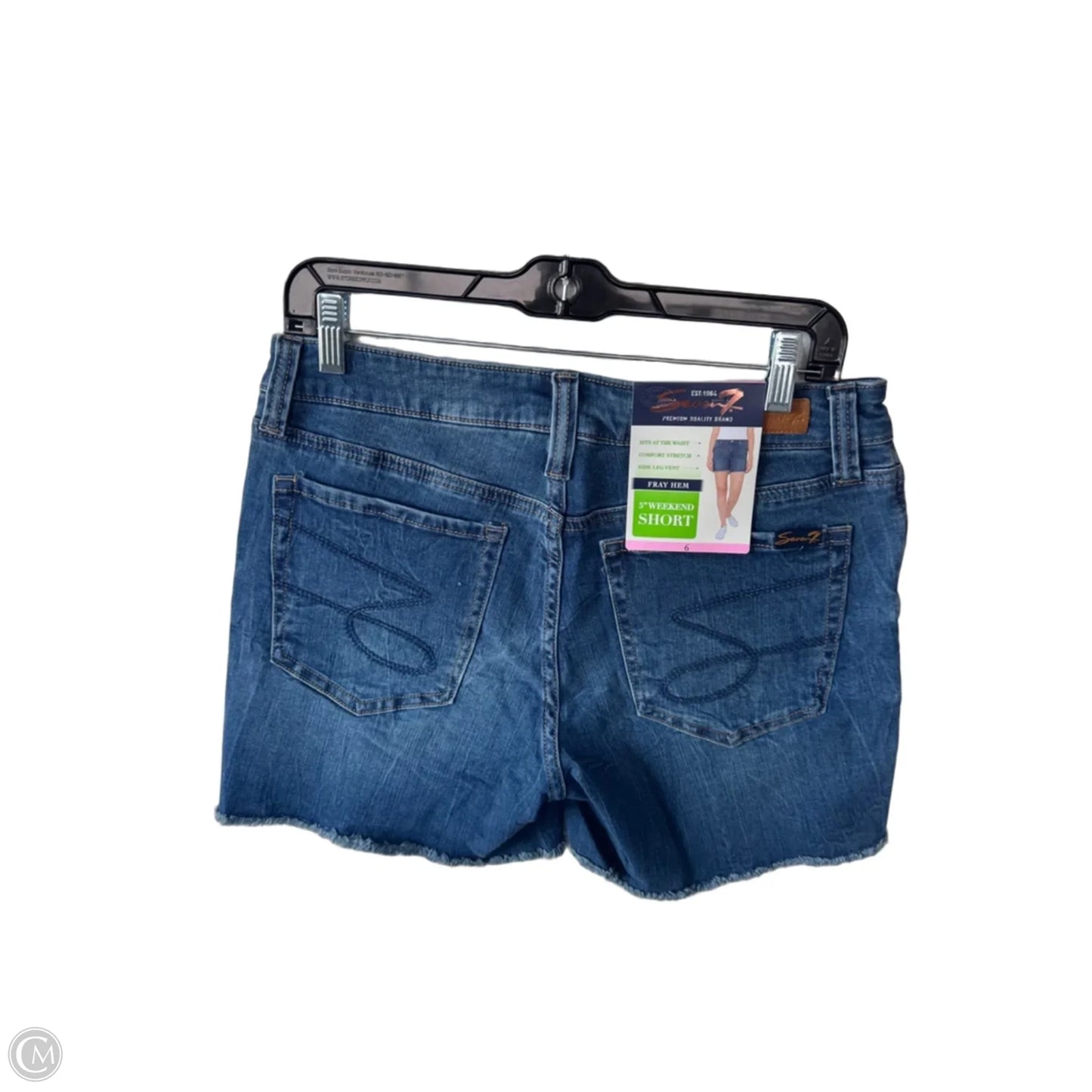 Shorts By Seven 7 In Blue Denim, Size: 6