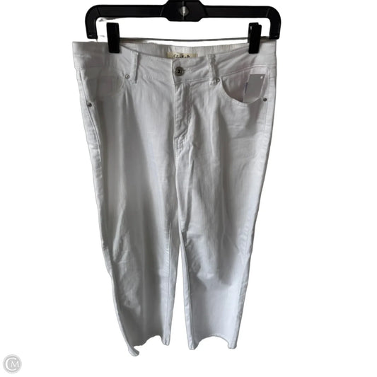 Jeans Straight By Charlie B In White Denim, Size: 6