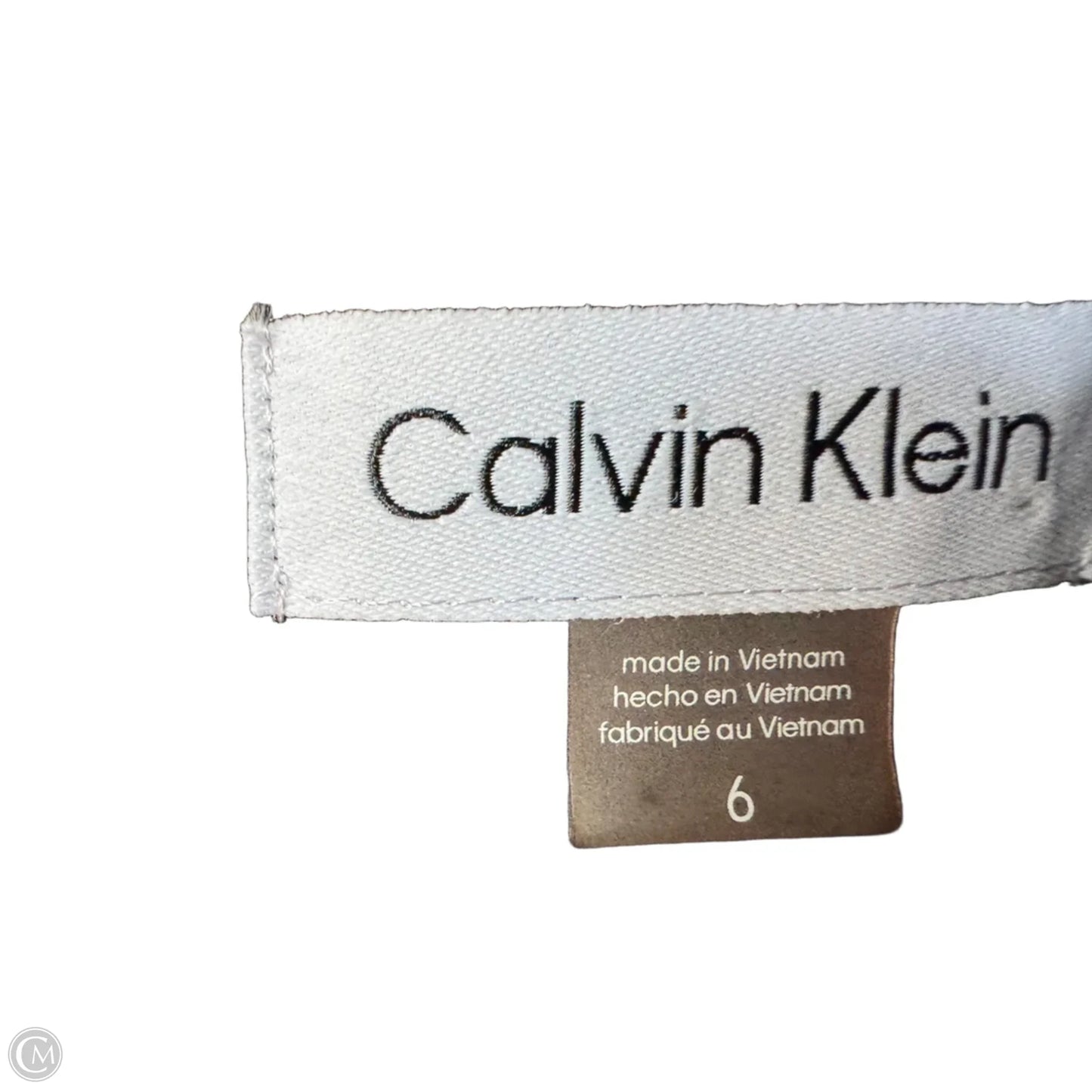 Dress Work By Calvin Klein In Black, Size: S
