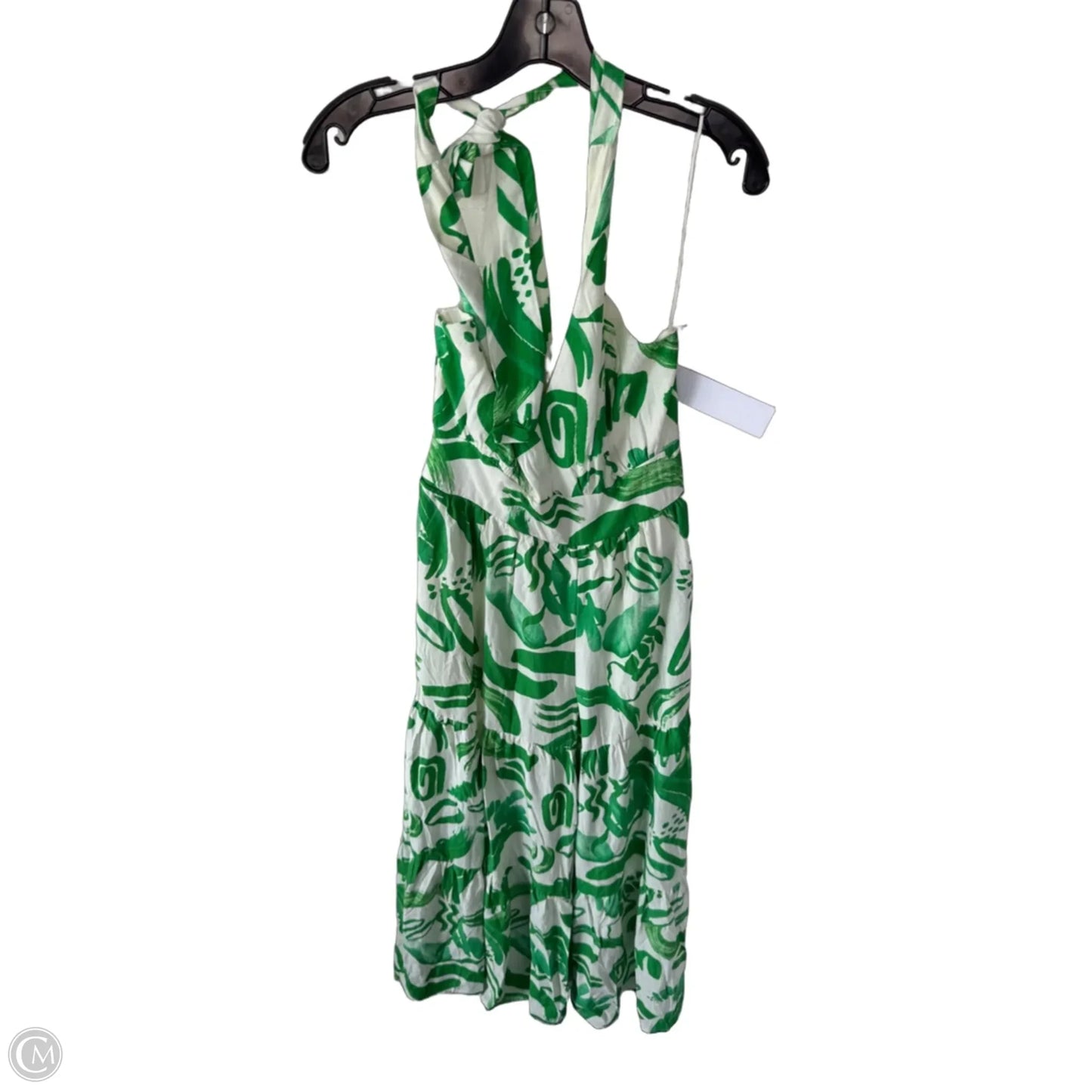 Jumpsuit By Flying Tomato In Green & White, Size: L