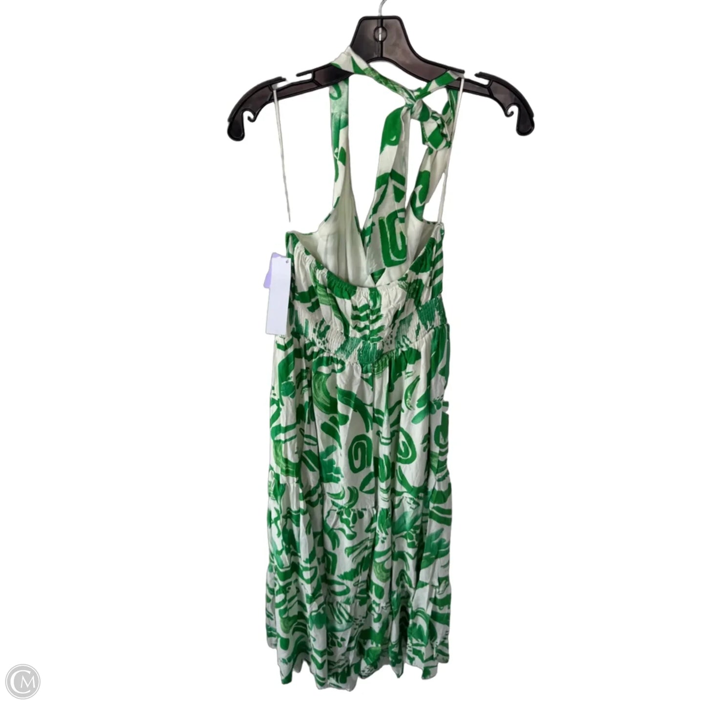 Jumpsuit By Flying Tomato In Green & White, Size: L