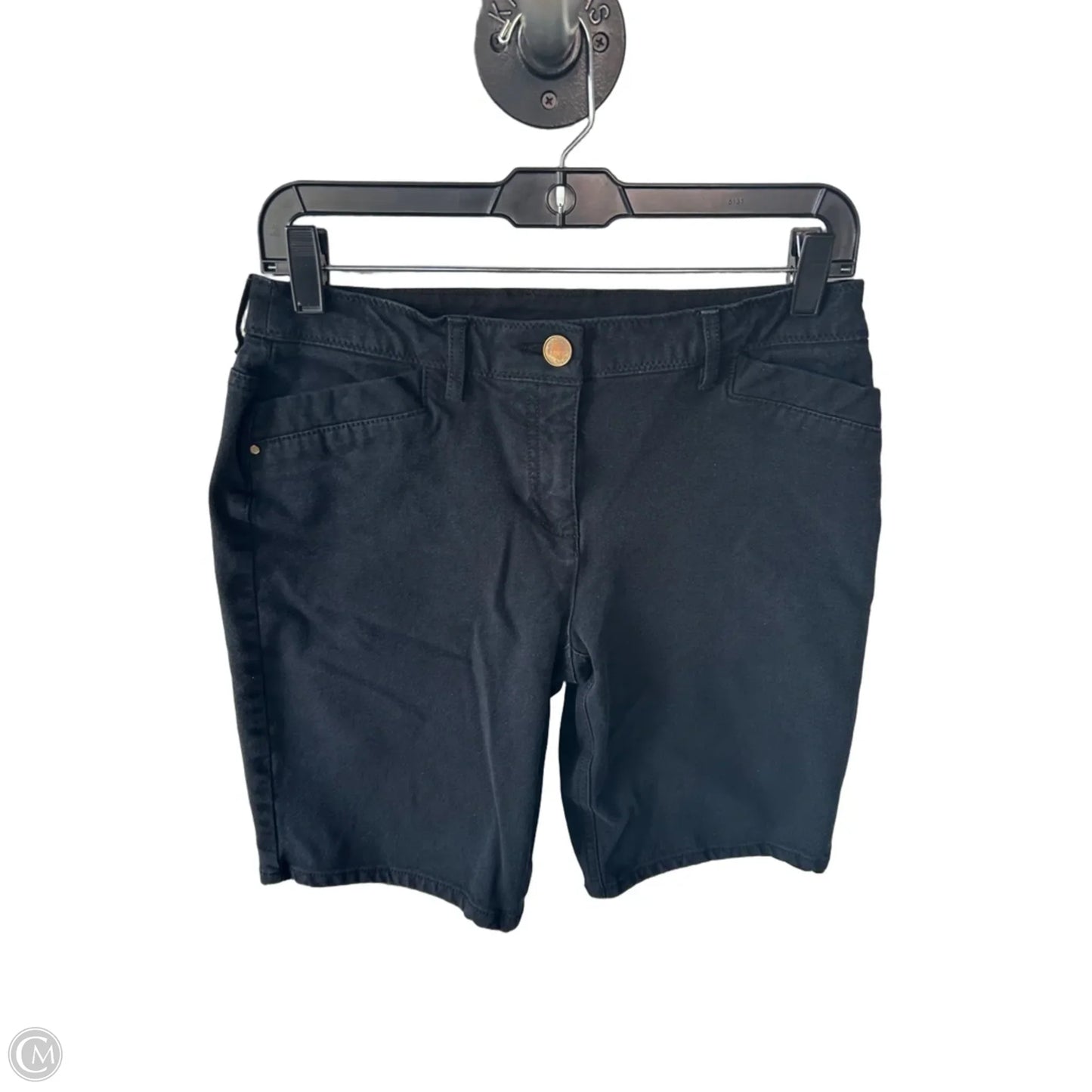 Shorts By Chicos In Black Denim, Size: 4