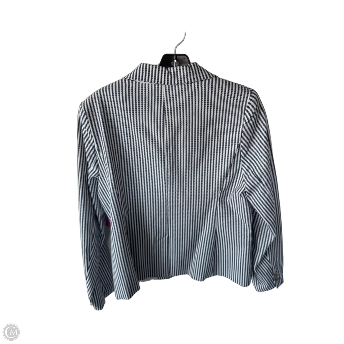 Blazer By Rachel Zoe In Blue & White, Size: M