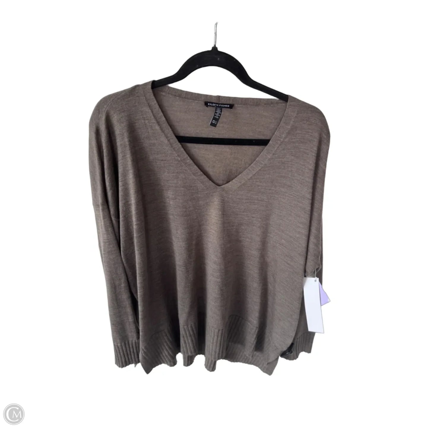 Sweater By Eileen Fisher In Brown, Size: L