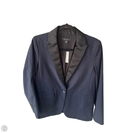Blazer By Ann Taylor In Black & Blue, Size: Xs