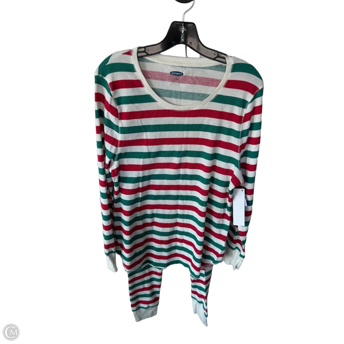 Pajamas 2pc By Old Navy In Green & Red, Size: Xxl