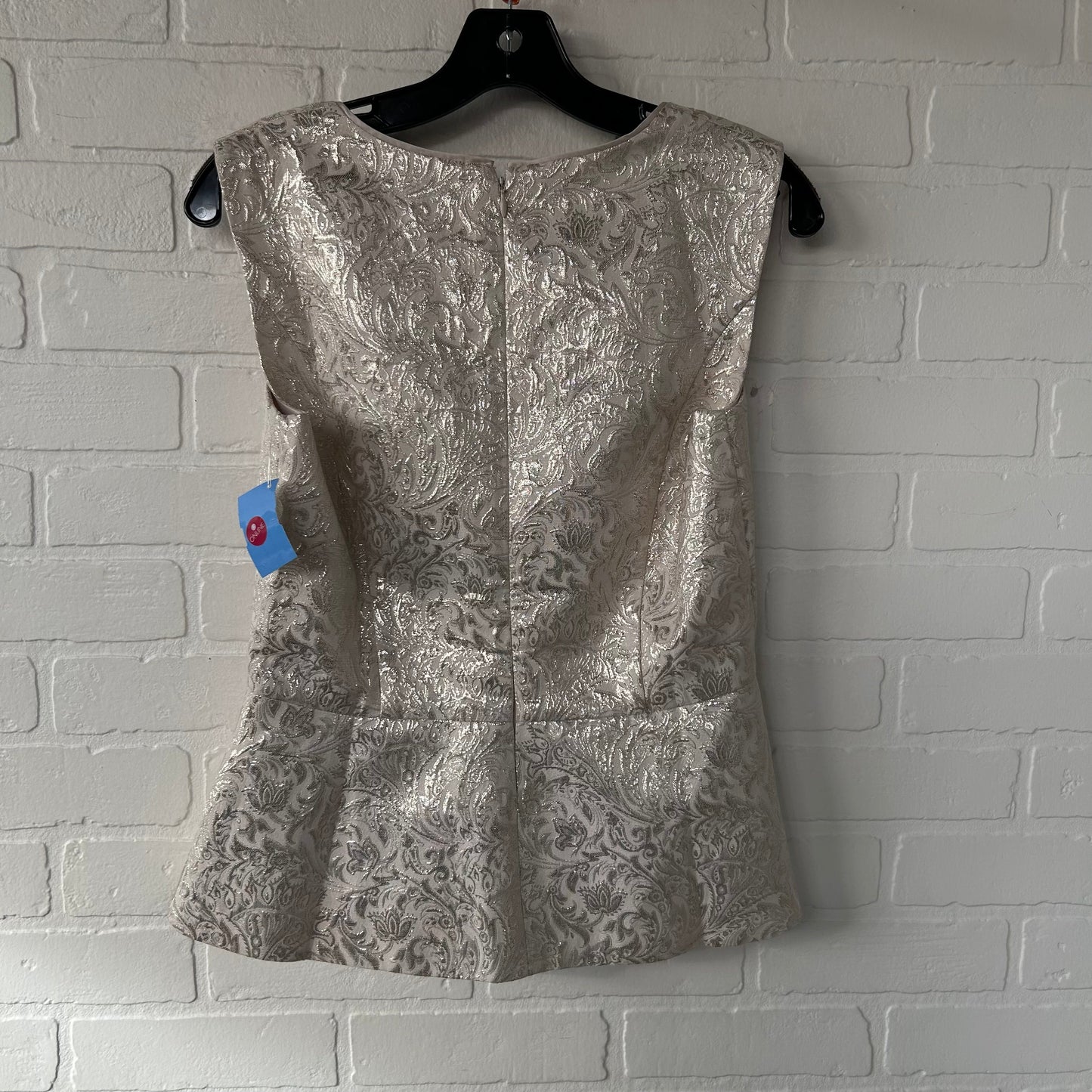 Blouse Sleeveless By White House Black Market In Champagne, Size: S