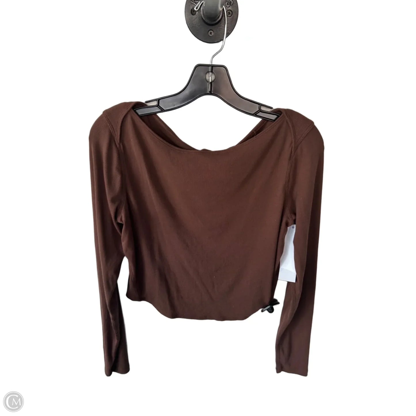 Athletic Top Long Sleeve Crewneck By Lululemon In Brown, Size: M