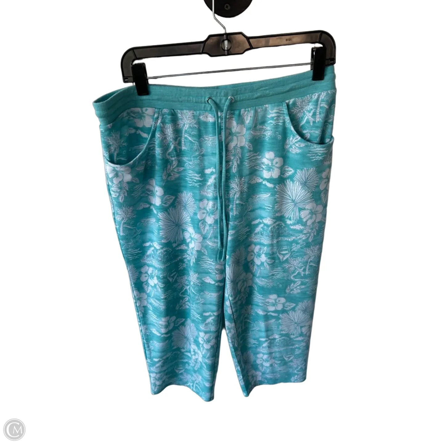 Pajamas 2pc By Chicos In Blue & White, Size: M