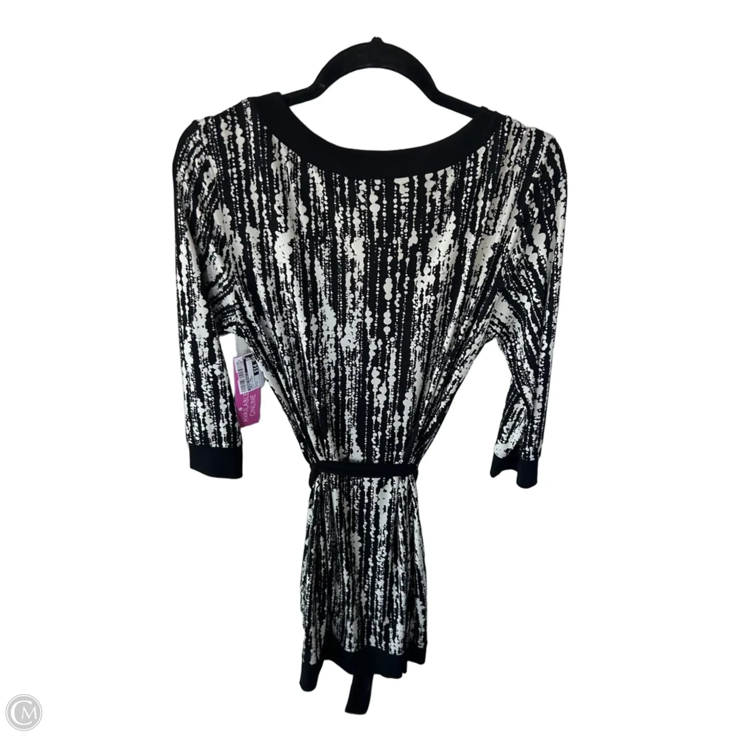Dress Work By Banana Republic In Black & Cream, Size: M