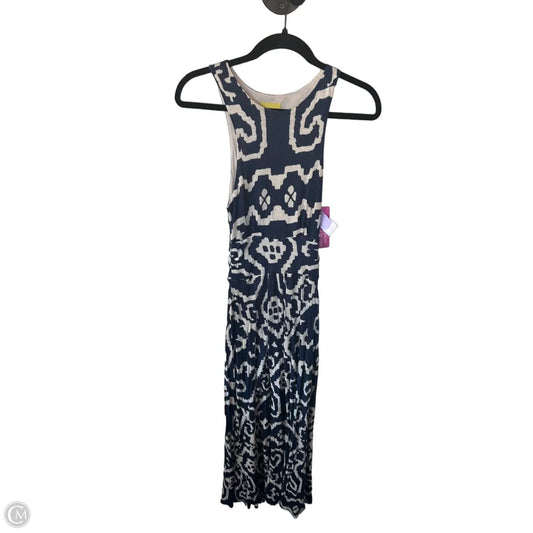 Dress Casual Maxi By Maeve In Blue & Tan, Size: Xs