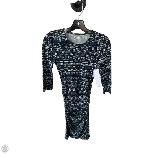 Dress Casual Short By Reiss In Blue & White, Size: Xs