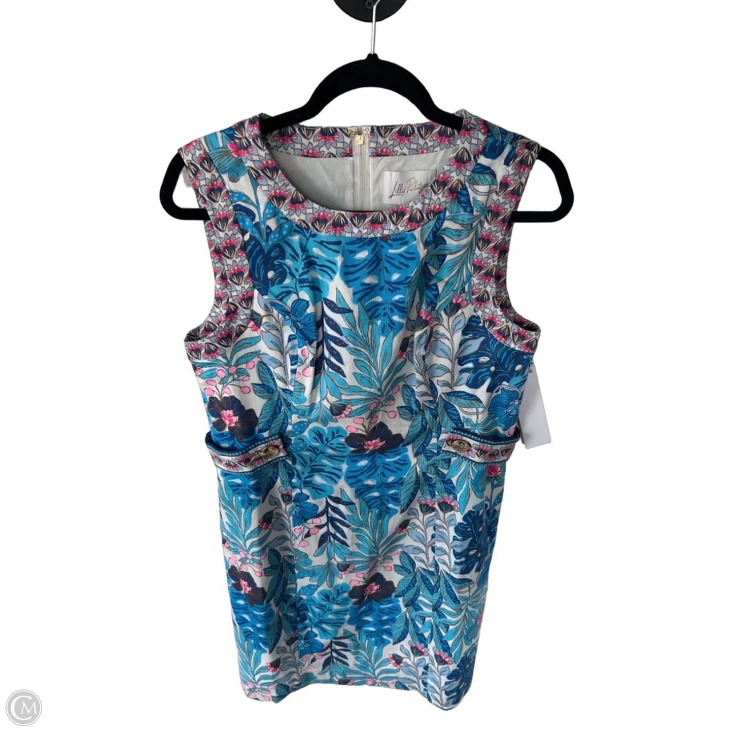 Dress Designer By Lilly Pulitzer In Blue & Pink, Size: M