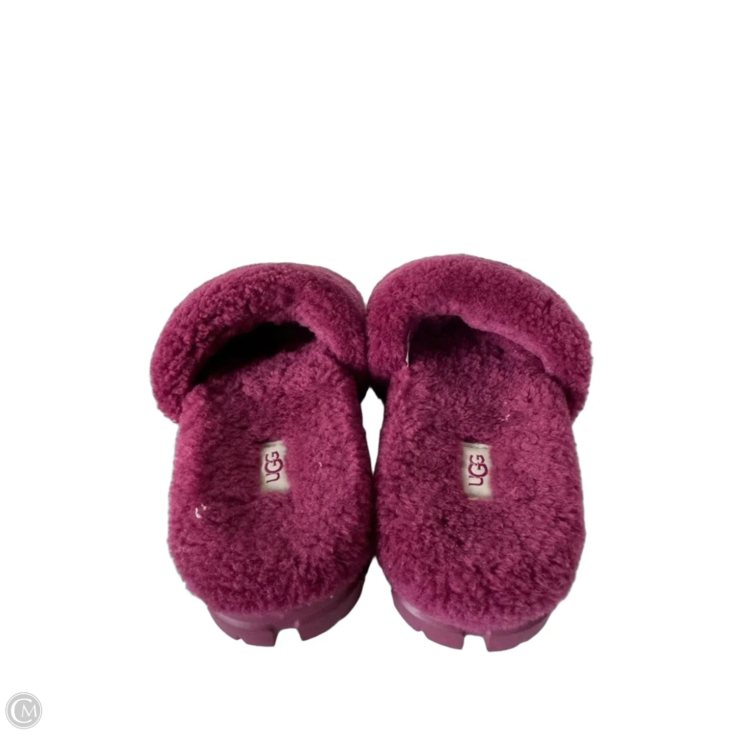 Slippers Designer By Ugg In Pink, Size: 7