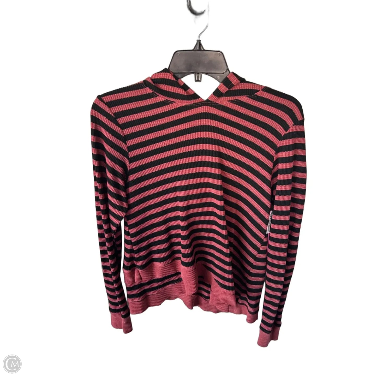 Top Long Sleeve By Wilt In Black & Red, Size: S