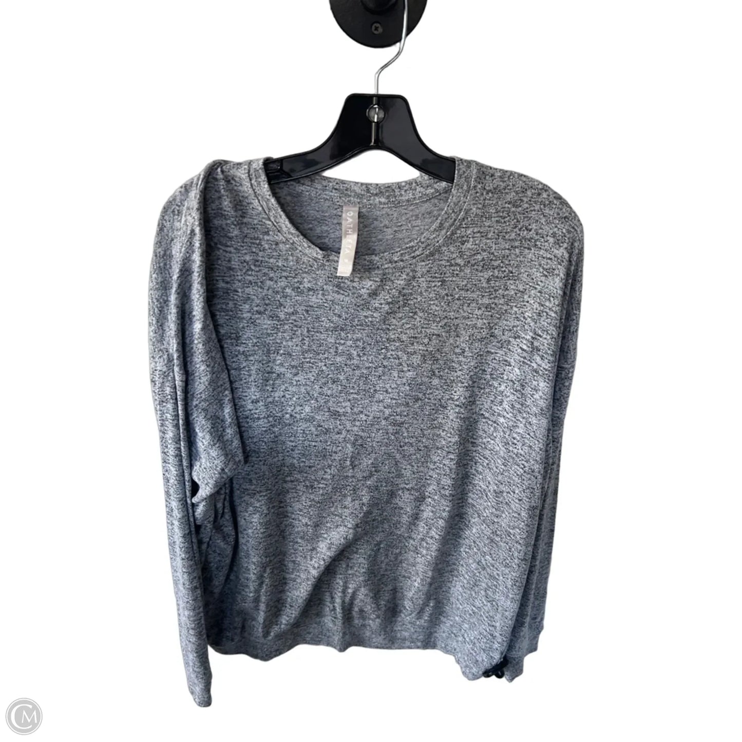 Athletic Top Long Sleeve Crewneck By Athleta In Grey, Size: M