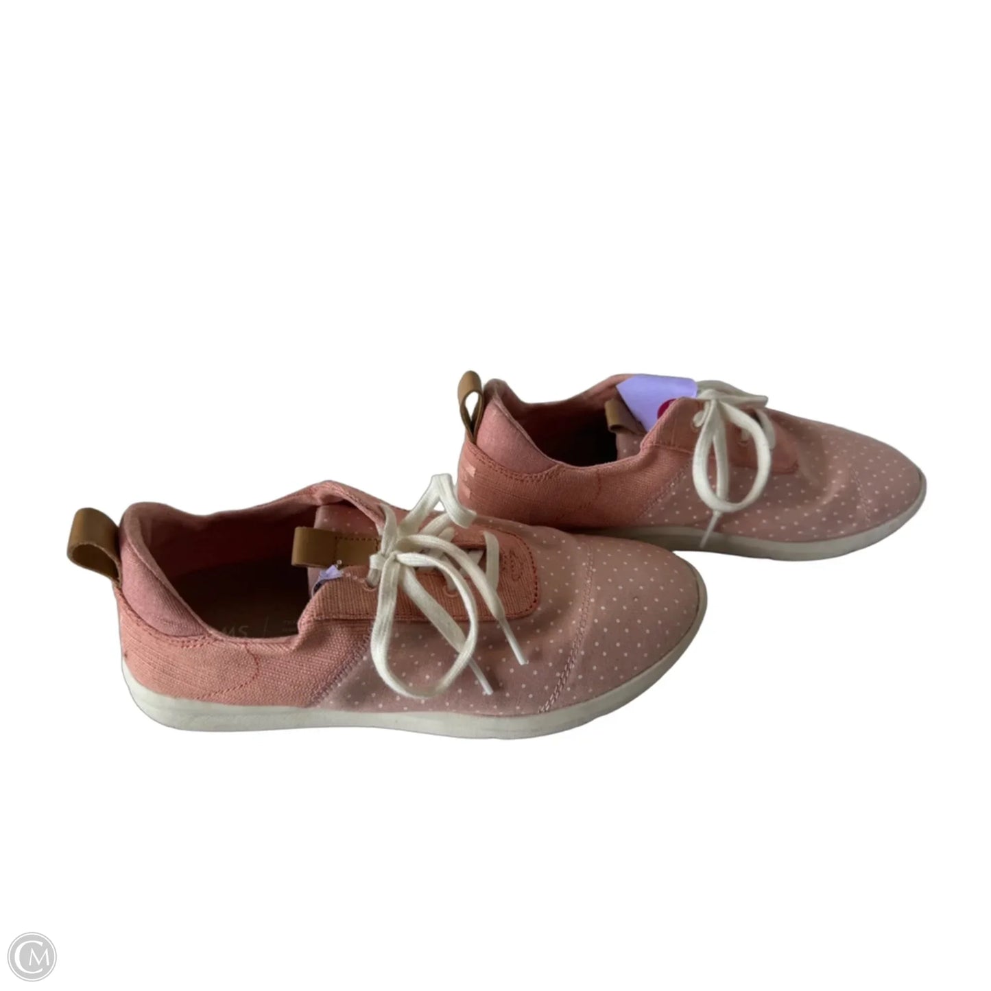 Shoes Sneakers By Toms In Pink & White, Size: 8.5