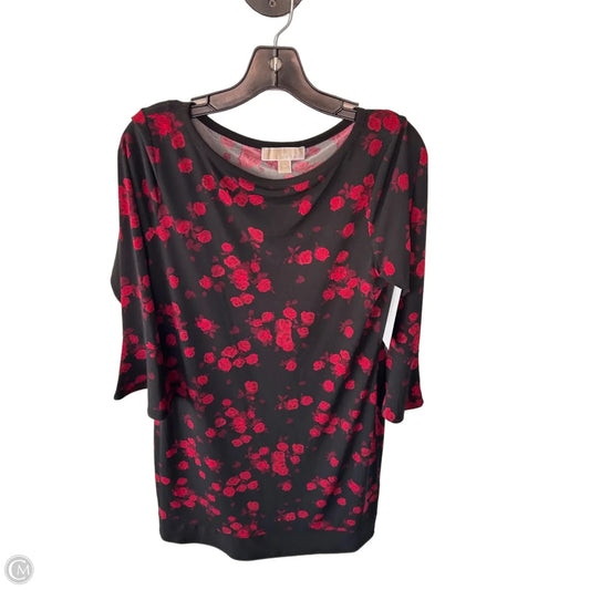 Dress Work By Michael By Michael Kors In Black & Red, Size: M