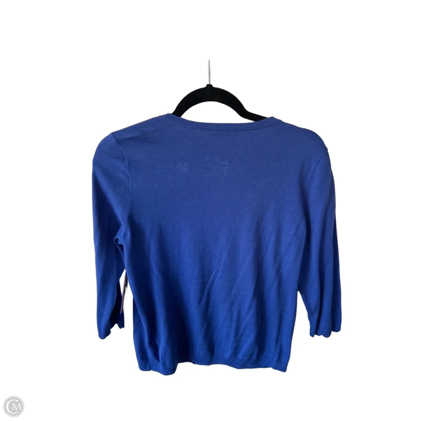 Sweater Cardigan By Talbots In Blue, Size: Mp