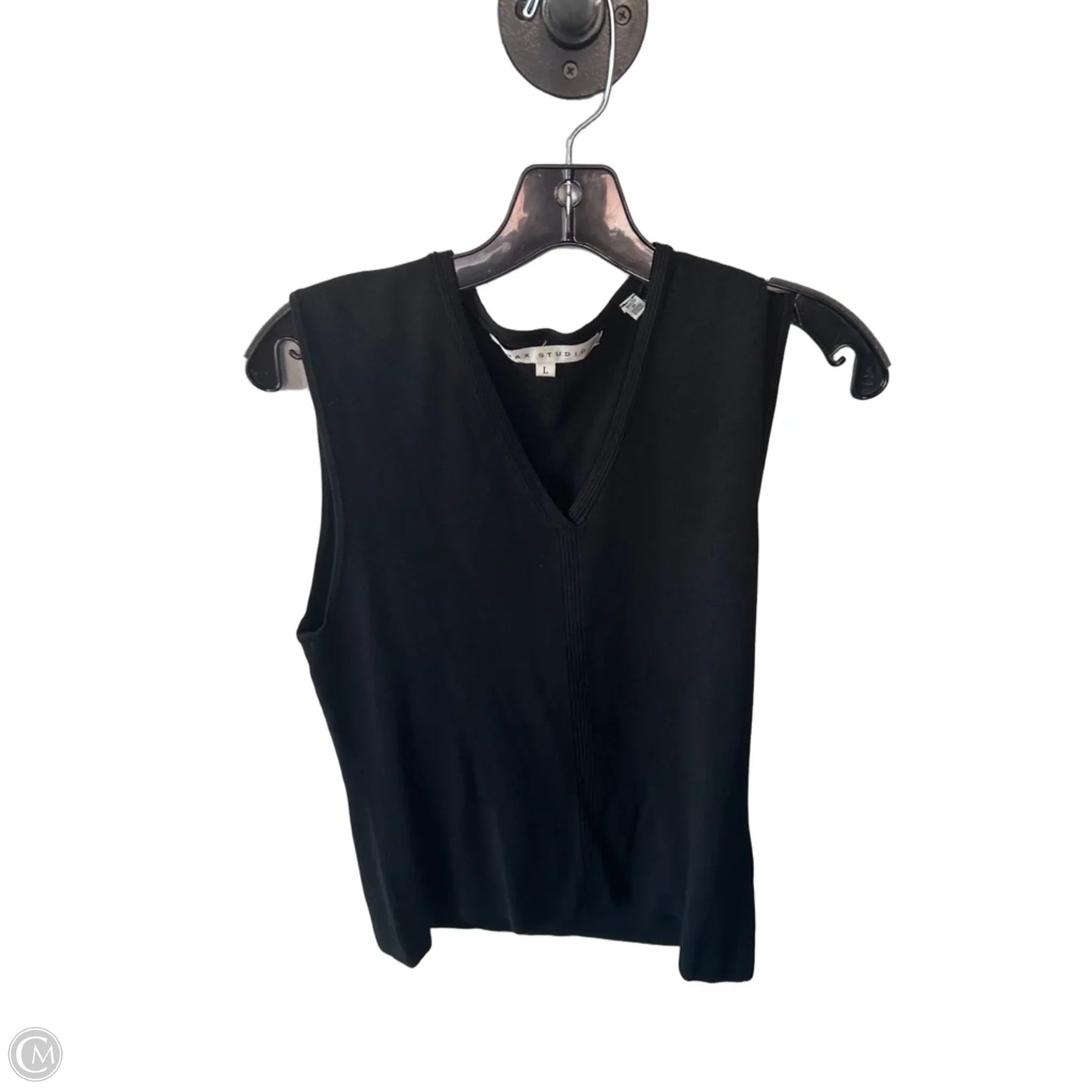 Vest Sweater By Max Studio In Black, Size: L