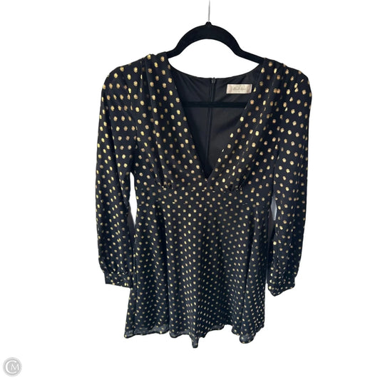 Dress Party Short By Altard State In Black & Gold, Size: S