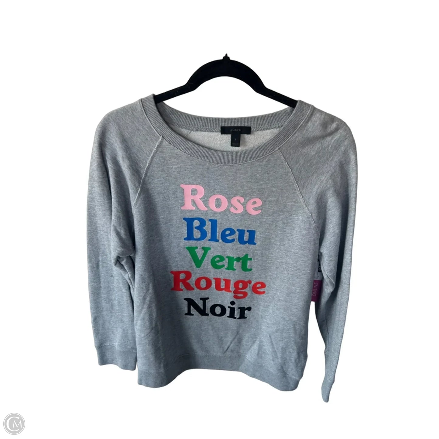 Sweatshirt Crewneck By J. Crew In Grey, Size: S