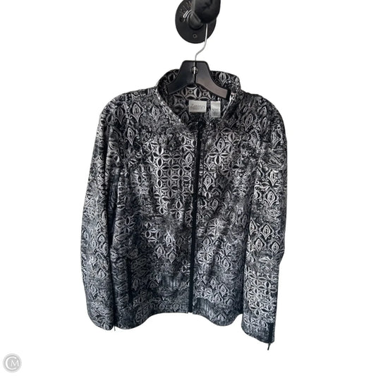 Jacket Other By Zenergy By Chicos In Black & Grey, Size: Xl