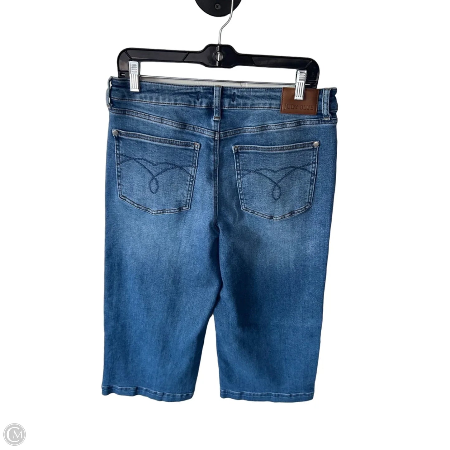 Jeans Cropped By Judy Blue In Blue Denim, Size: 10
