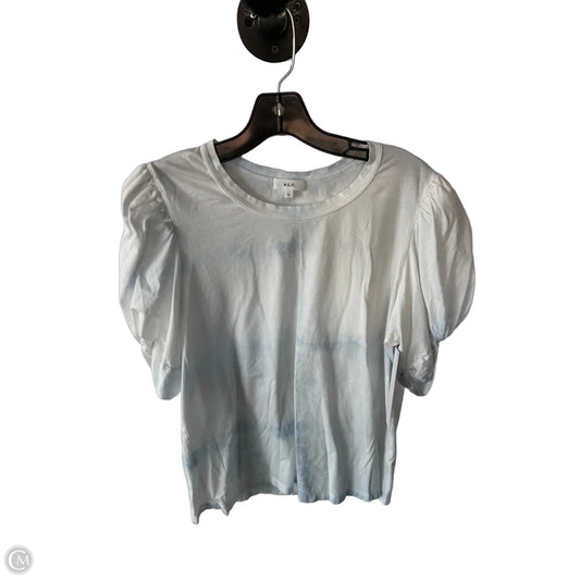 Top Short Sleeve By Alc In Blue & White, Size: Xl
