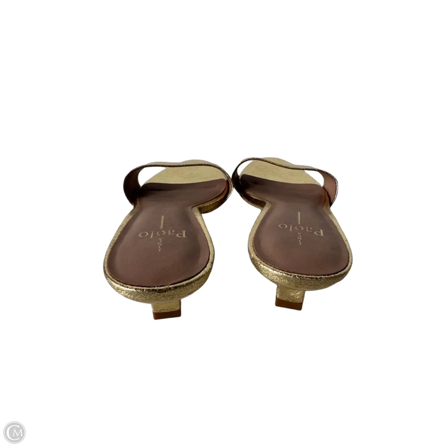 Sandals Heels Kitten By Linea Paolo In Gold, Size: 8.5