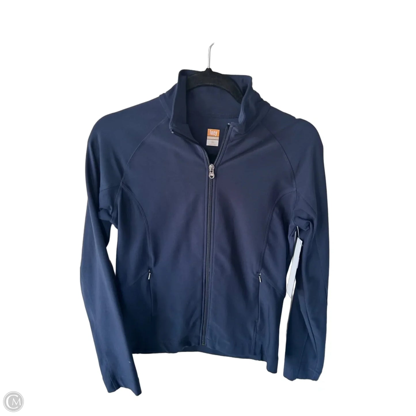 Athletic Jacket By Lucy In Blue, Size: M