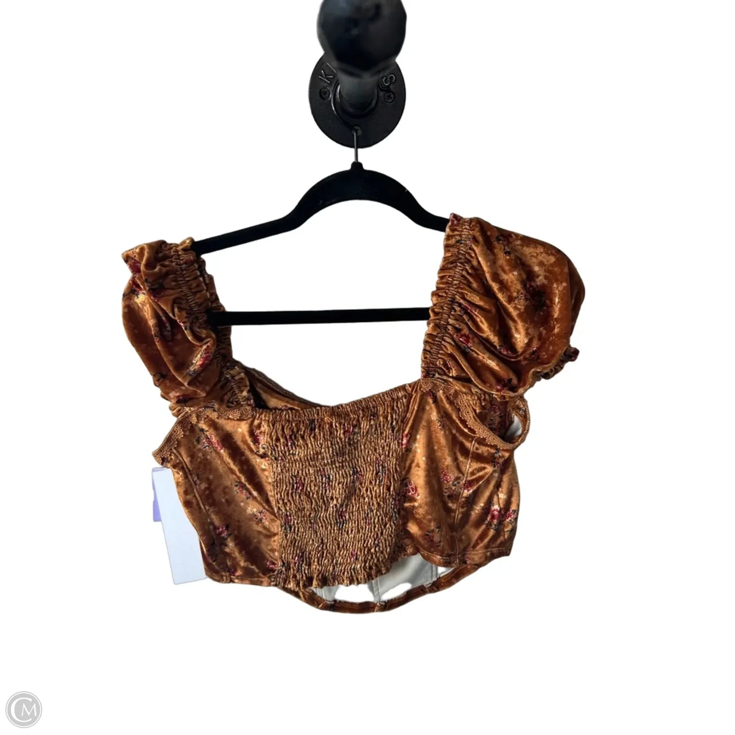 Top Short Sleeve By Free People In Orange, Size: M