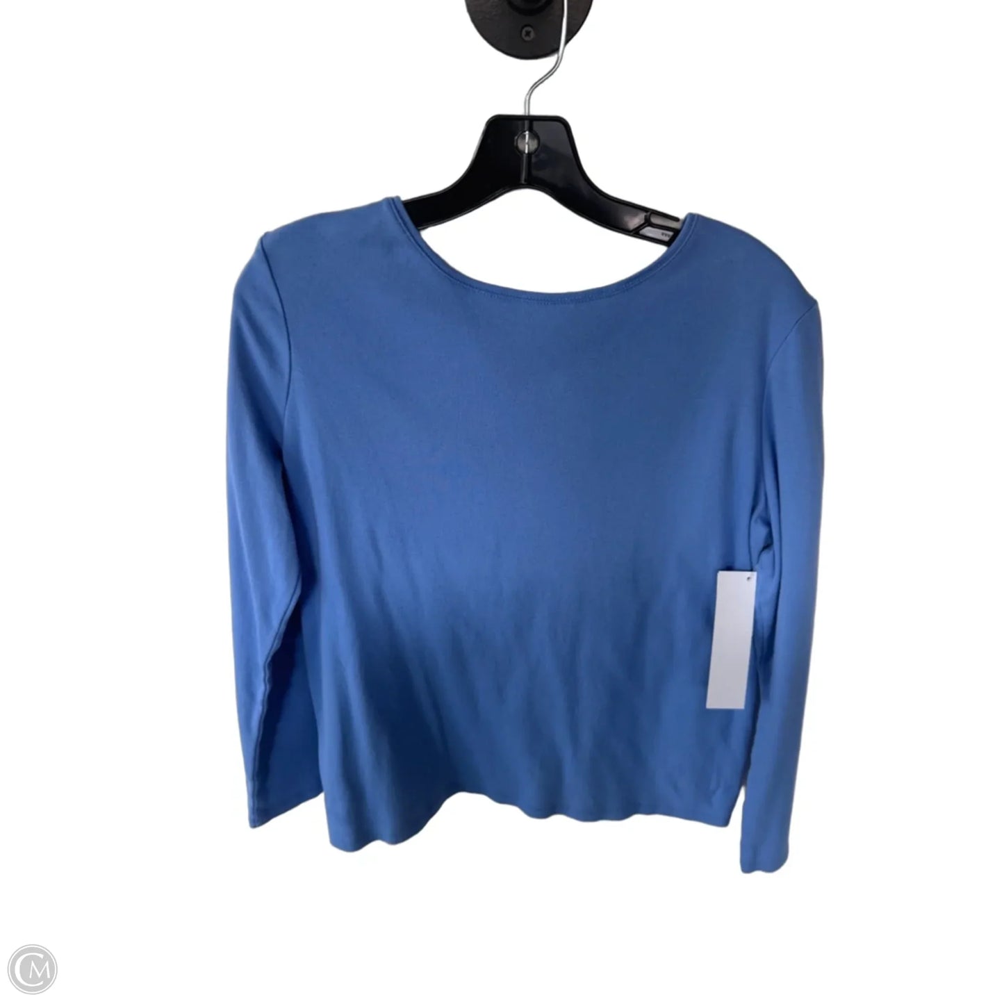 Top Long Sleeve Basic By Talbots In Blue, Size: Xl