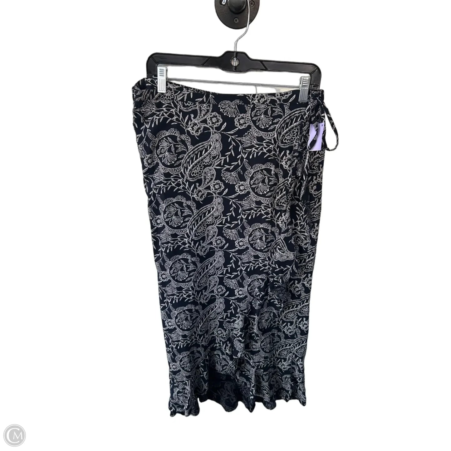 skirt Casual Midi By Universal Thread In Blue & White, Size: 12